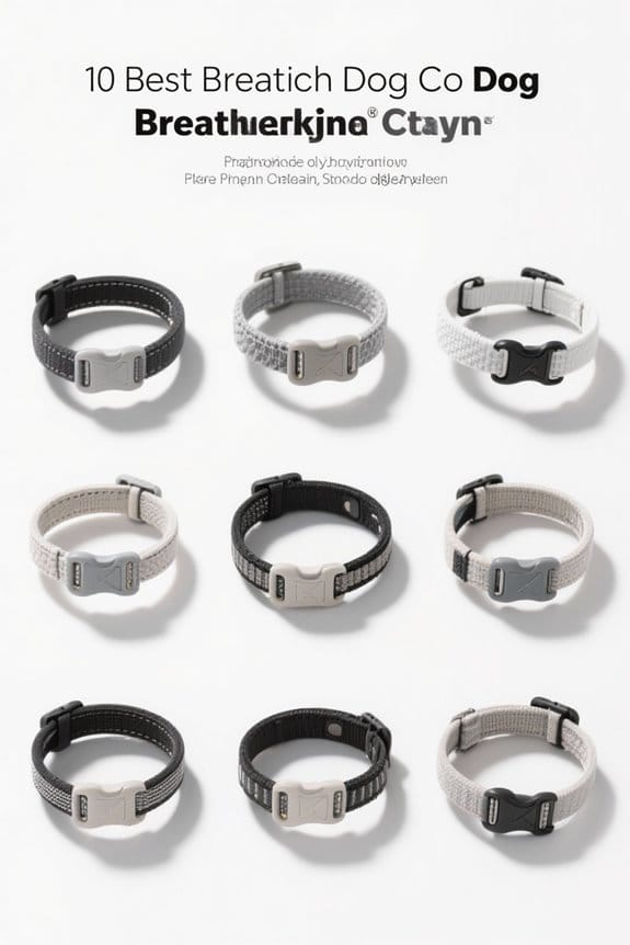 breathable dog collars selection