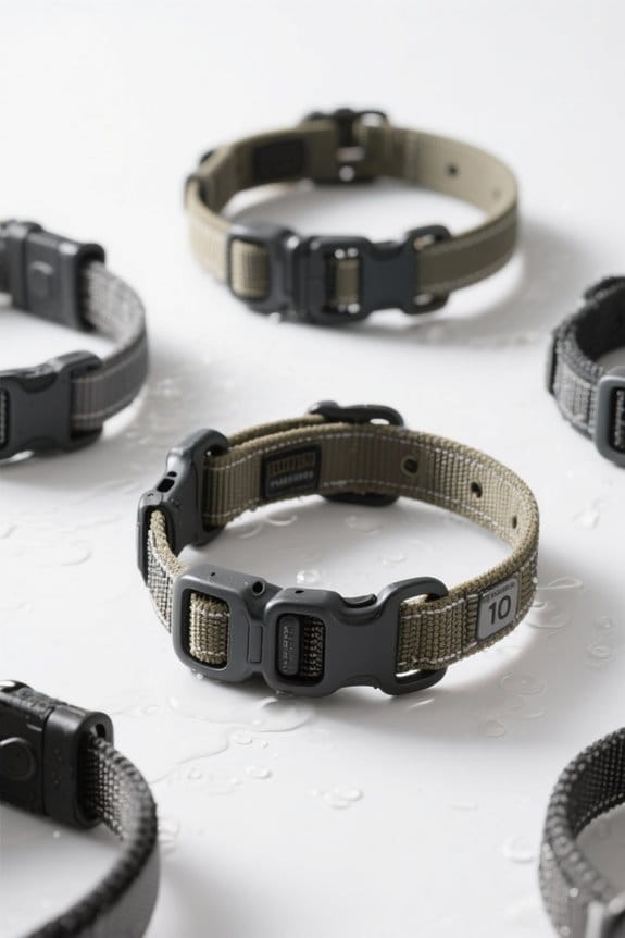 durable waterproof dog collars