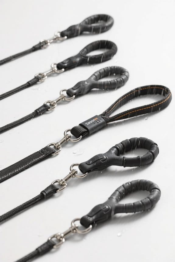 waterproof training leashes selection