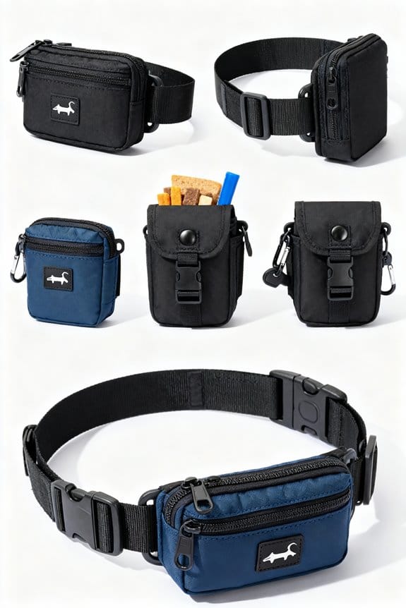 attach pouches for accessibility