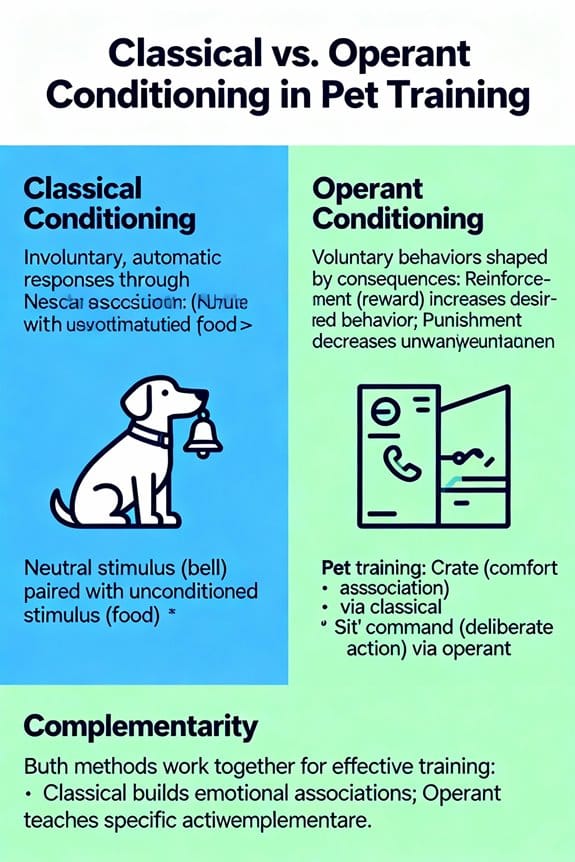 classical vs operant conditioning