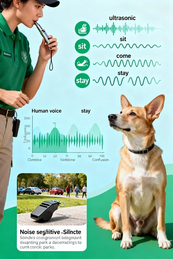 dog training whistle mechanics