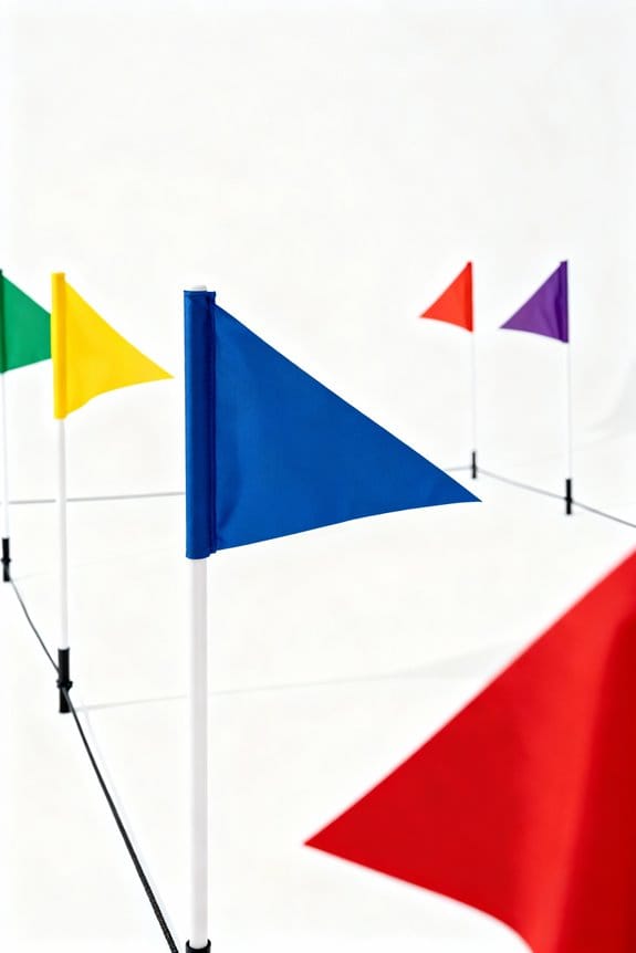 flag placement for boundaries