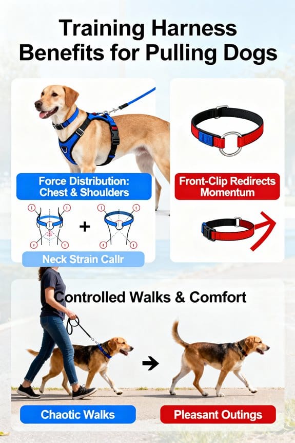 harnesses reduce pulling effectively