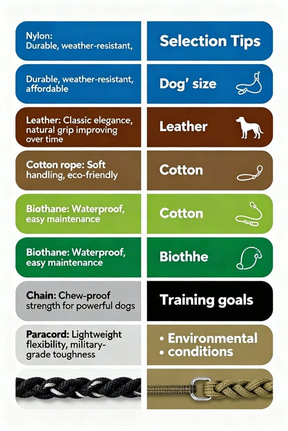 leash materials for training