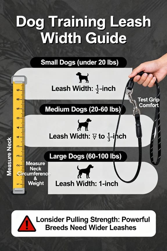 measure dog for leash width