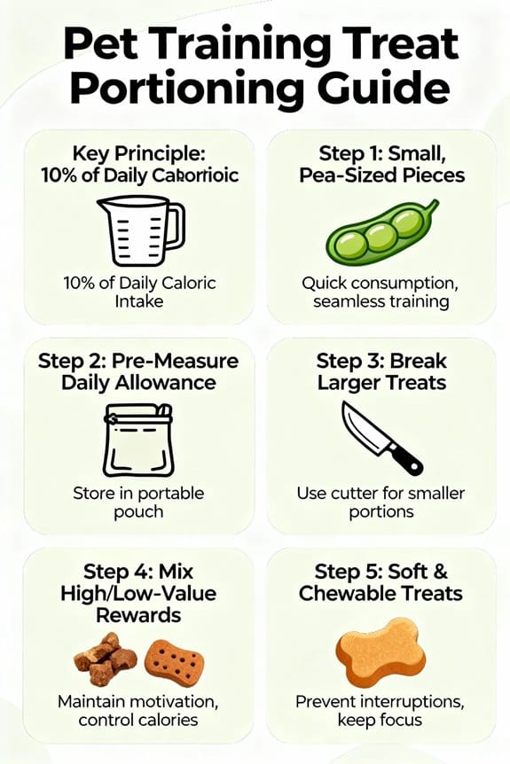 portion treats for training
