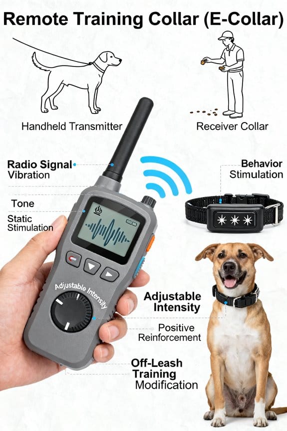 remote training collar operation