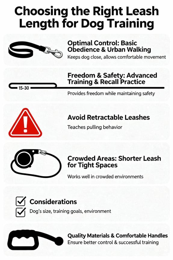 select appropriate leash length