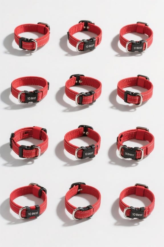 top red dog collars