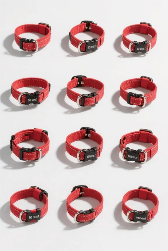 top red dog collars
