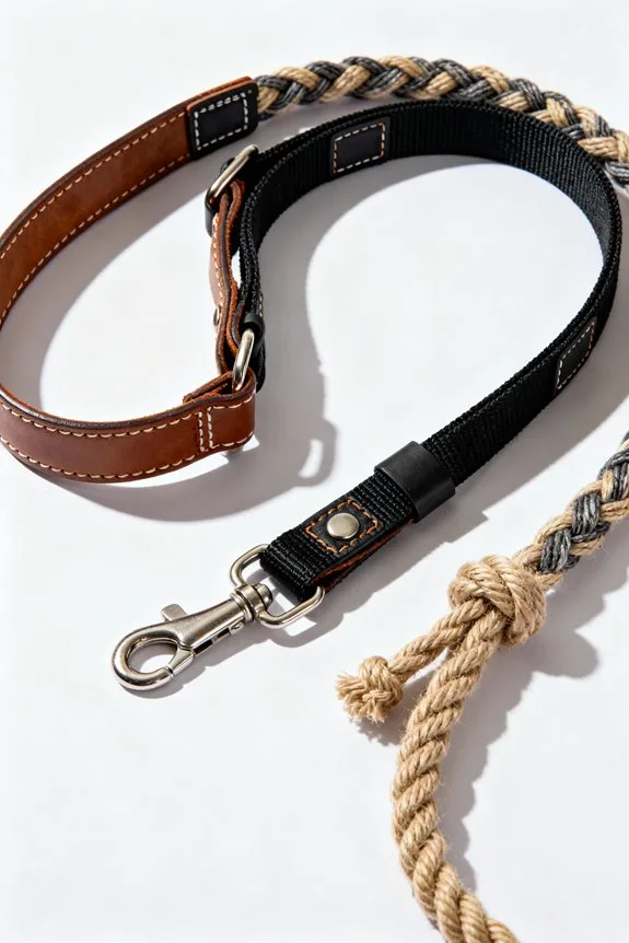 training leash material breakdown
