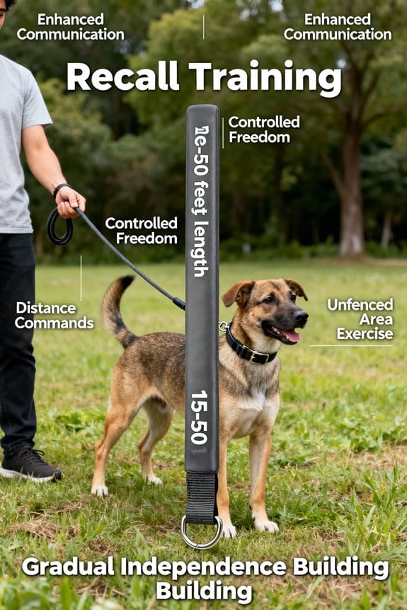 training with long leashes