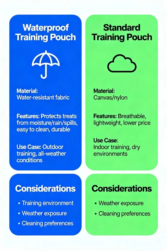 waterproof versus standard pouches